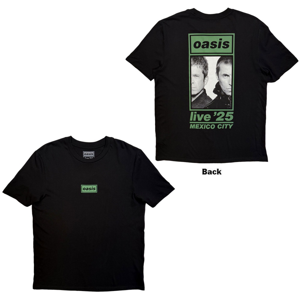 Oasis - Mexico City Half Faces Fan Store Herren TShirt - Schwarz